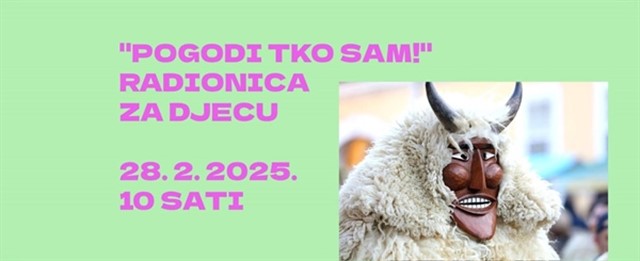 "Pogodi tko sam!" - pokladna radionica