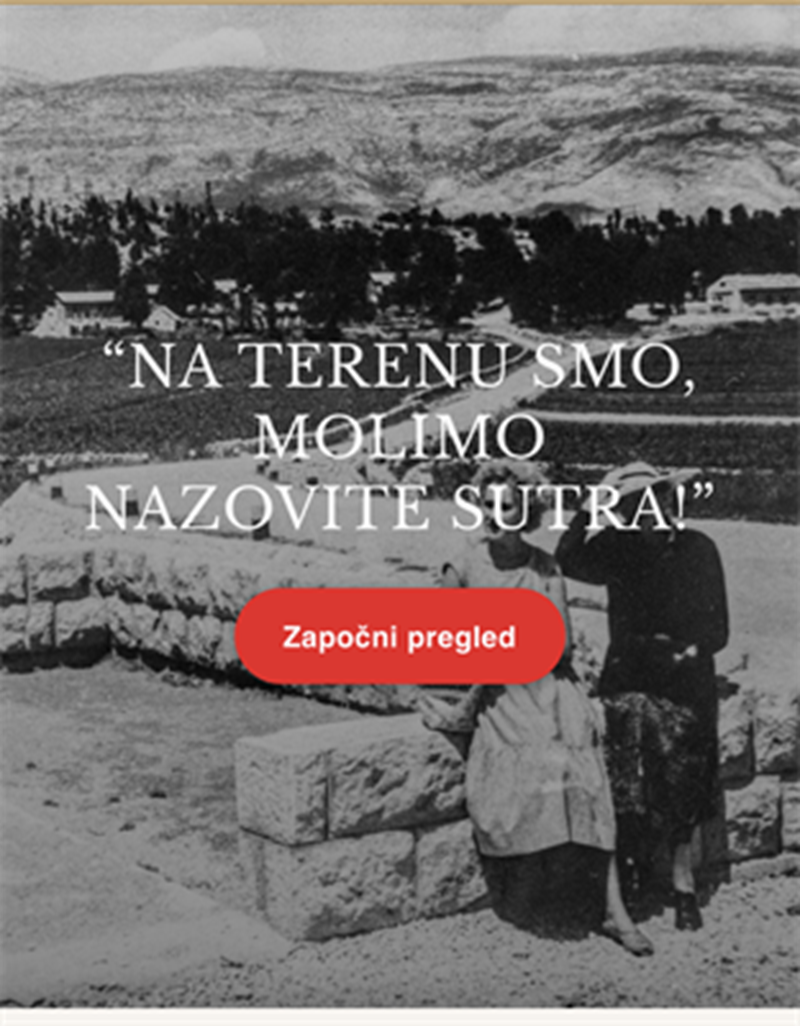 Na terenu smo, molimo nazovite sutra!